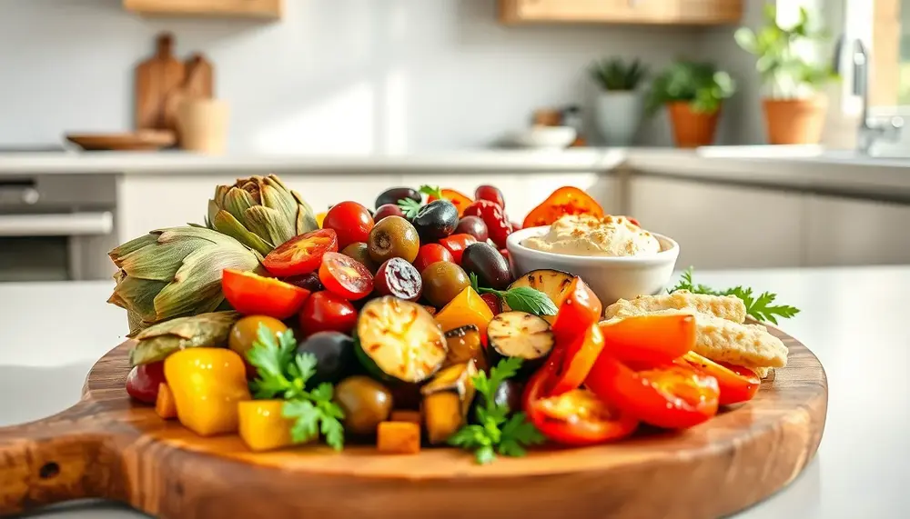 Antipasti vegan: leichte italienische vorspeise für Genießer