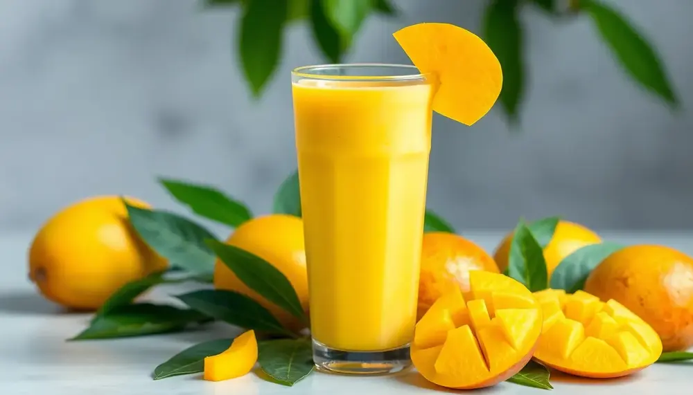 Erfrischender Mango-Shake: Vegan und voller Fruchtgenuss
