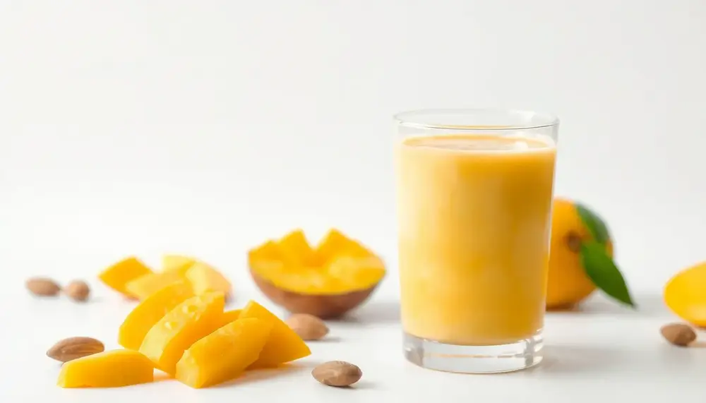 fruchtiger-smoothie-mit-mandelmilch-und-mango