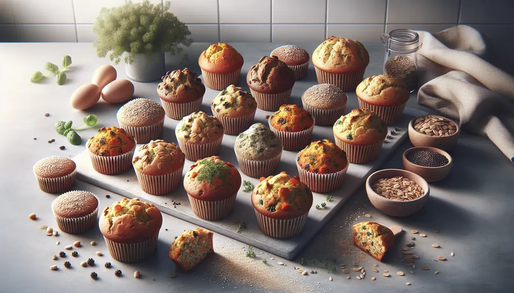 Herzhafte Verführung: Vegane salzige Muffins