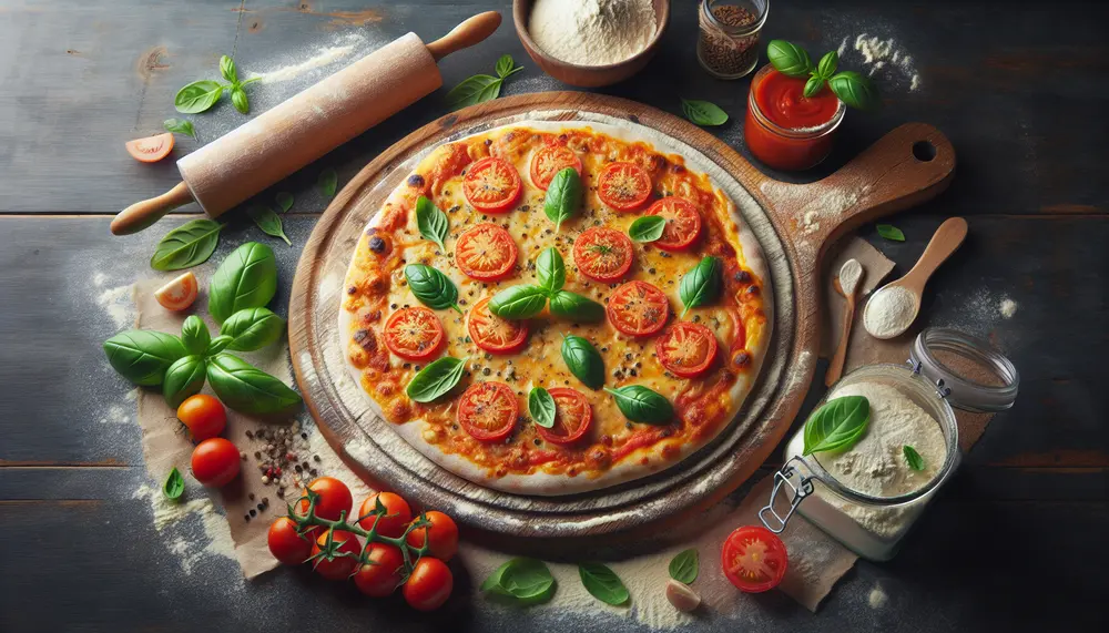 Knusprige Pizza ohne tierische Produkte: Veganer Pizzateig