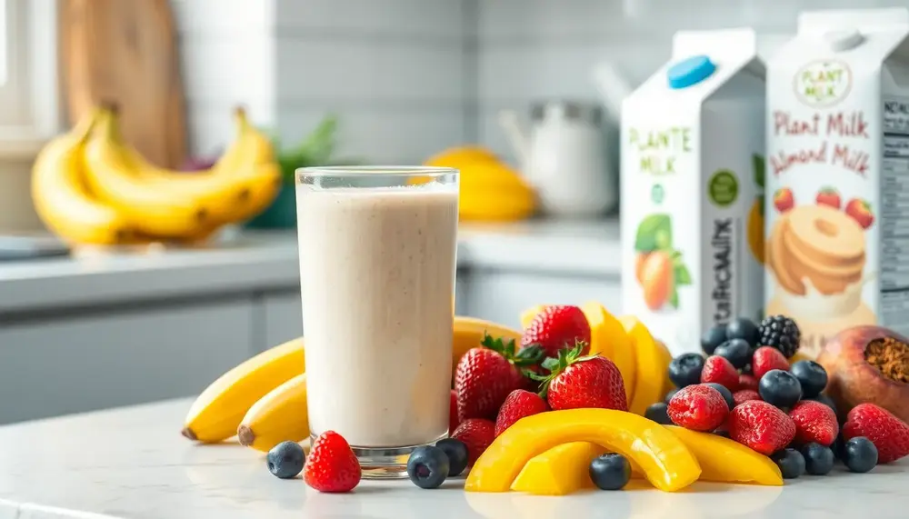 Köstliche Smoothie-Rezepte ohne tierische Produkte: Mit Banane als Hauptzutat