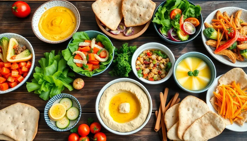 Köstliche vegane Gerichte mit Hummus für den gesunden Genuss