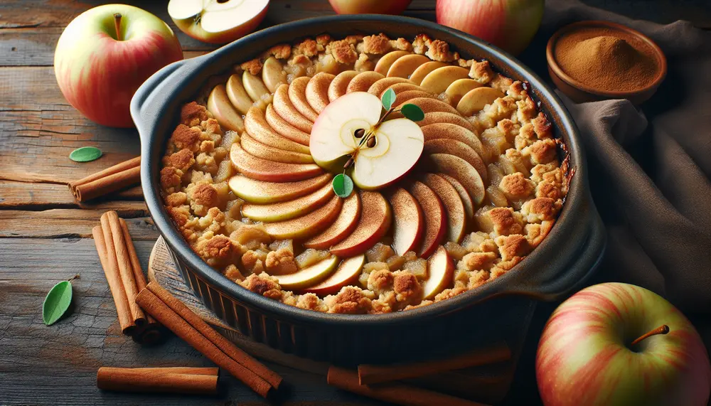 Köstlicher veganer Apple Crumble: Einfach und lecker