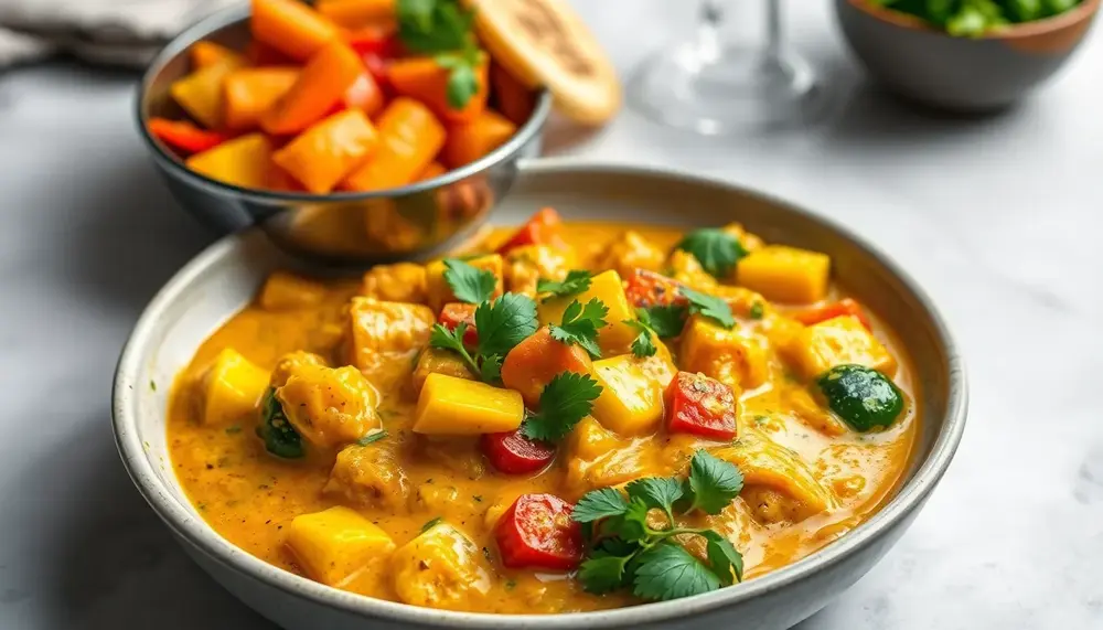 Lecker und würzig: Korma-Gemüse als veganes Hauptgericht