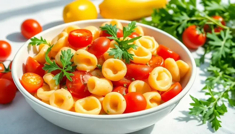 Leicht und erfrischend: Veganer Tortellinisalat zum Dahinschmelzen