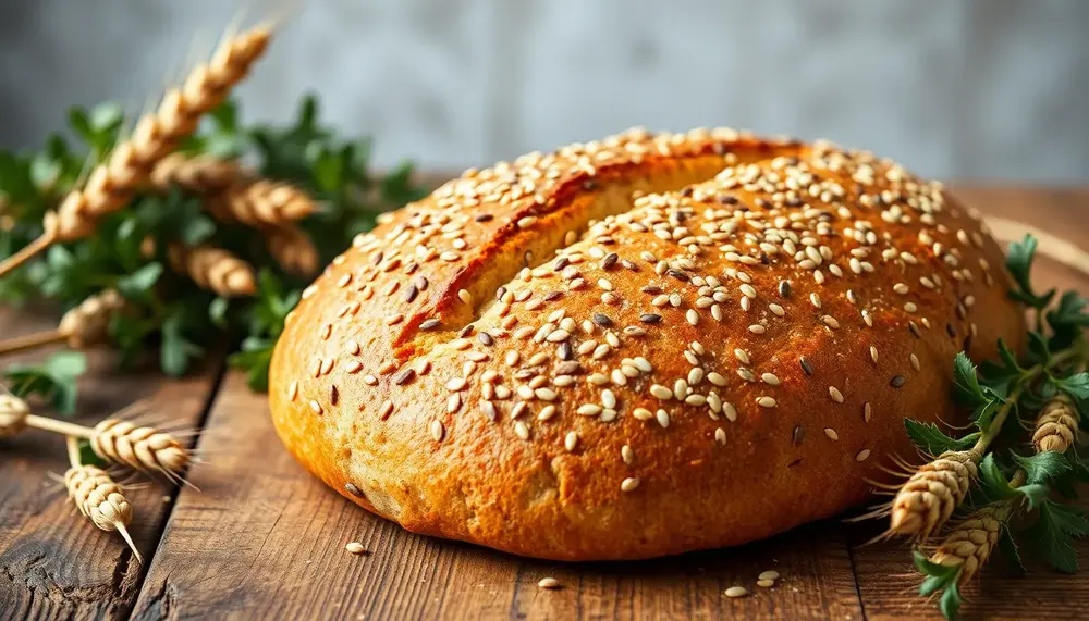 Selbstgebackenes körnerbrot - vegan und voller Geschmack