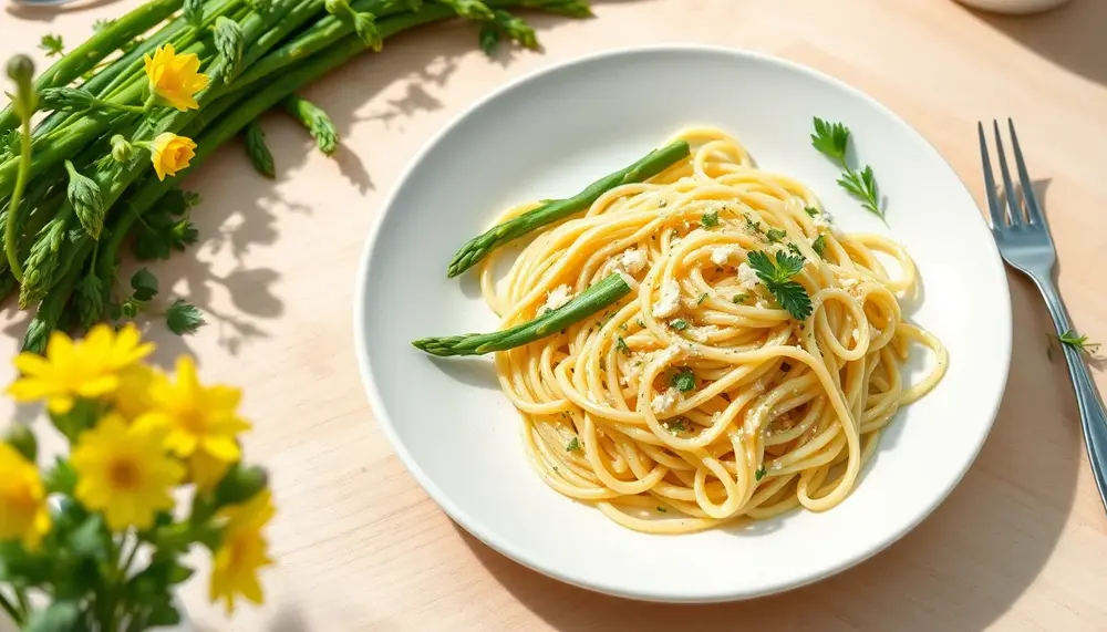 Spargel mit Pasta: Veganes Frühlingsrezept für Genießer