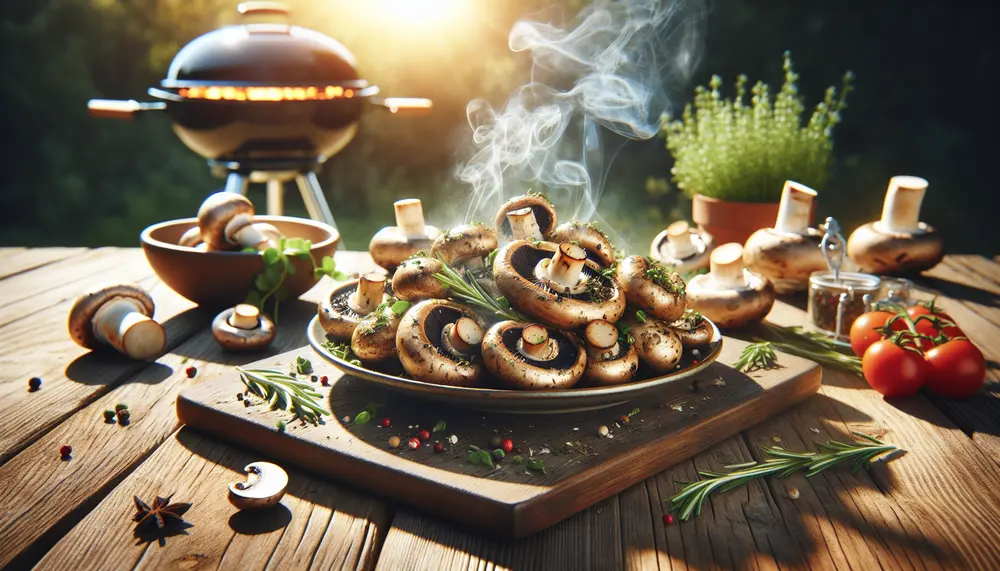 Vegane Delikatesse: Champignons vom Grill