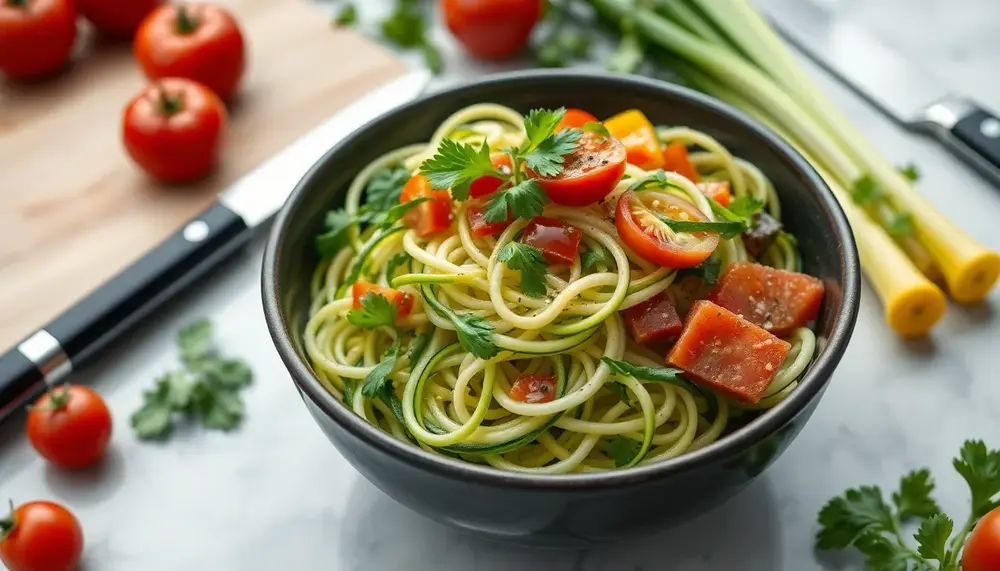 Zucchini Nudeln vegan – Die gesunde Alternative zu Pasta